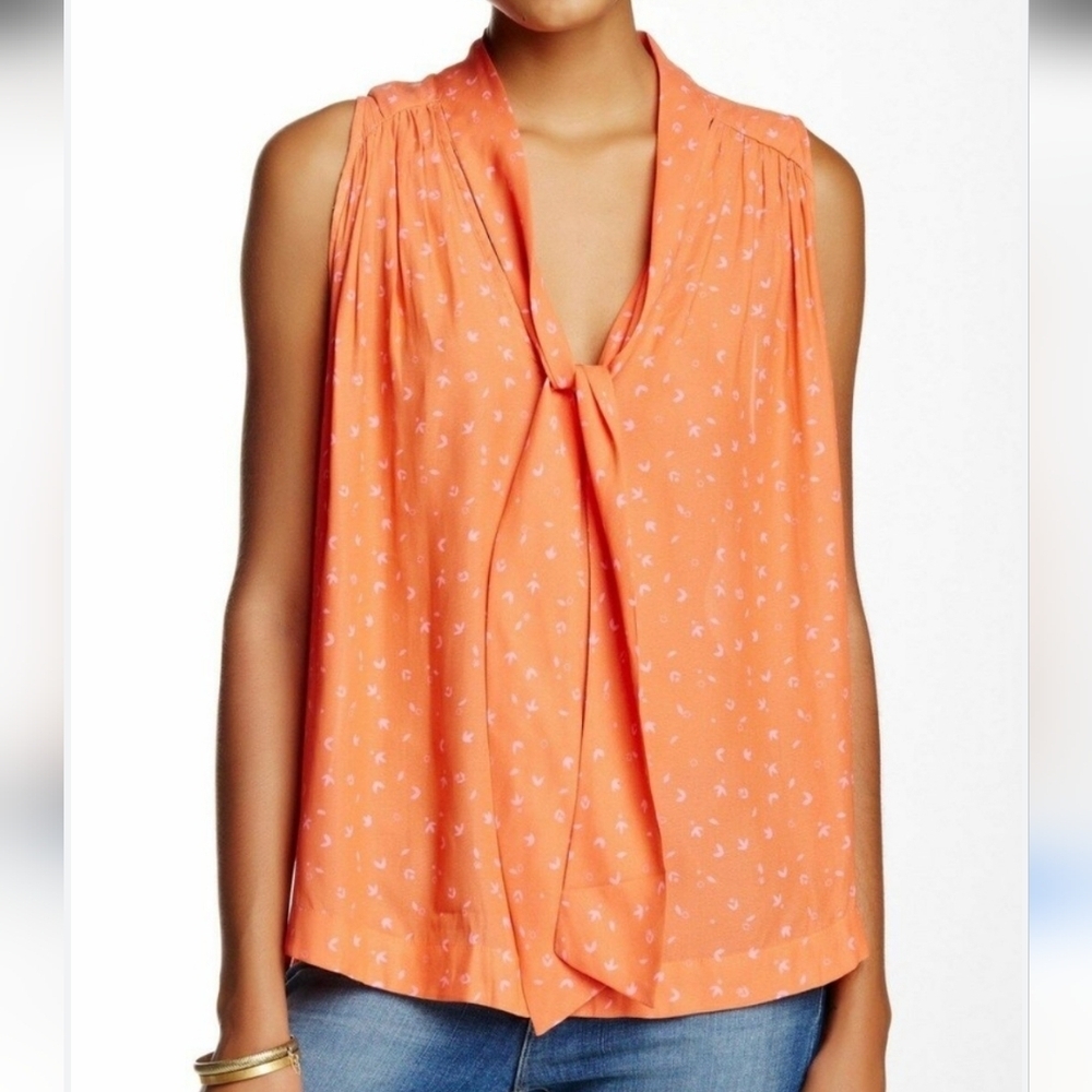 Free People M Sleeveless Blouse Soft Girl Esthetic/ Minimal Chic